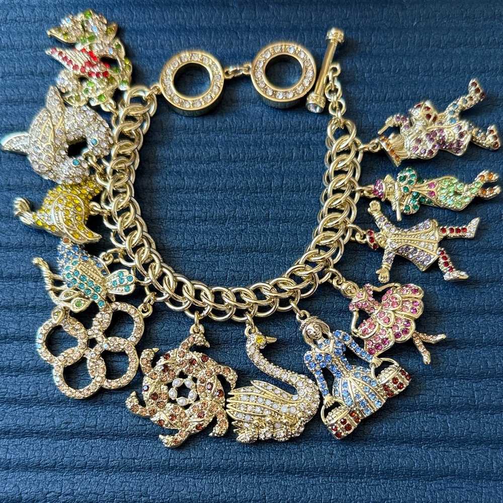 Heidi Daus Gold Bracelet with Colorful Animal Charms - Picture 3 of 5